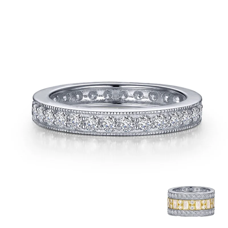 wedding ring sets for women -Lafonn Stackables Diamond Ring R0394CLP