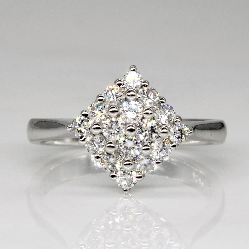 rings for special occasions -Cluster Set Diamond Ring | 0.36ctw | SZ 6 |