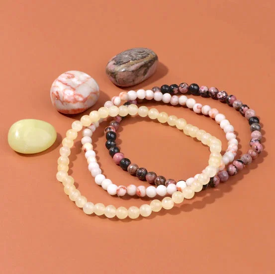 pearl bracelets for women -Healing Clarity and Focus Bracelet Trio