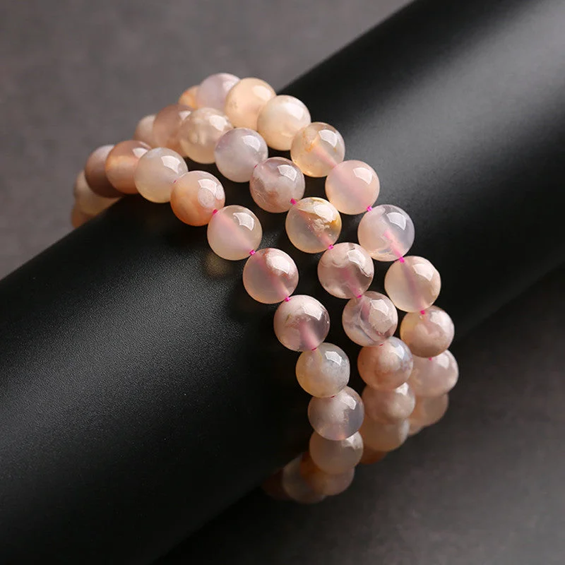 luxury tennis bracelets for women -Sakura Agate Bliss Bracelet