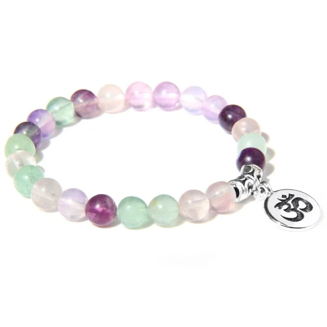 chunky bangles for women -Fluorite Crystal Healer Bracelet