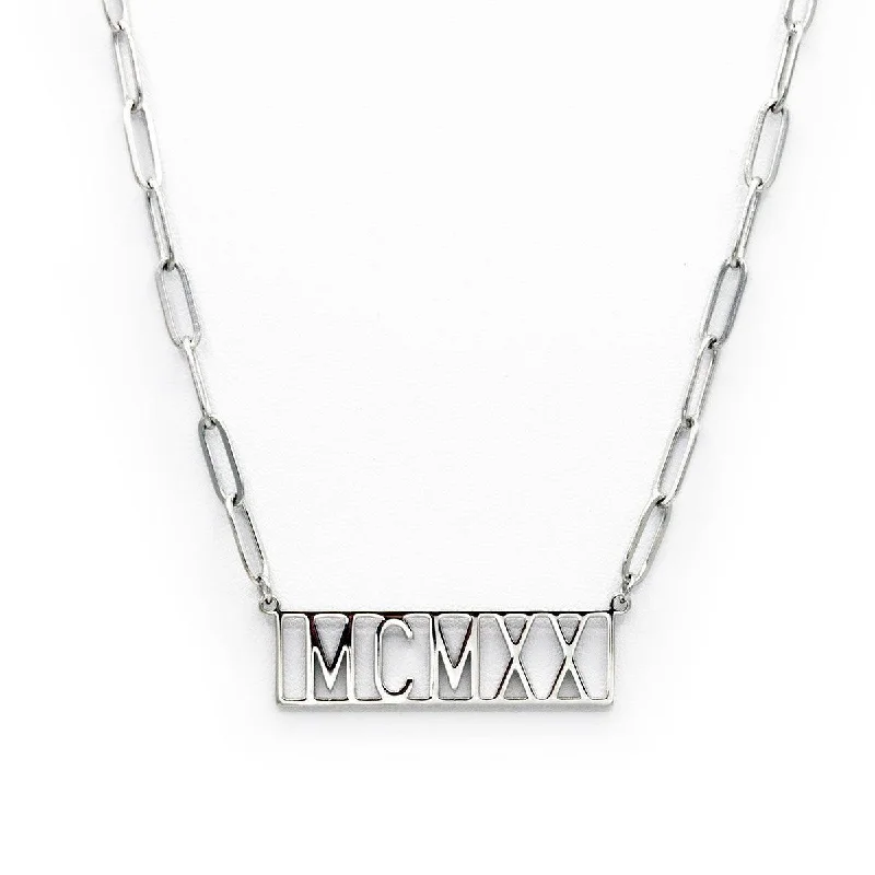 trendy gold necklaces for women -**NEW** ΖΦΒ 1920 MCMXX Founding Year Necklace (Stainless Steel)