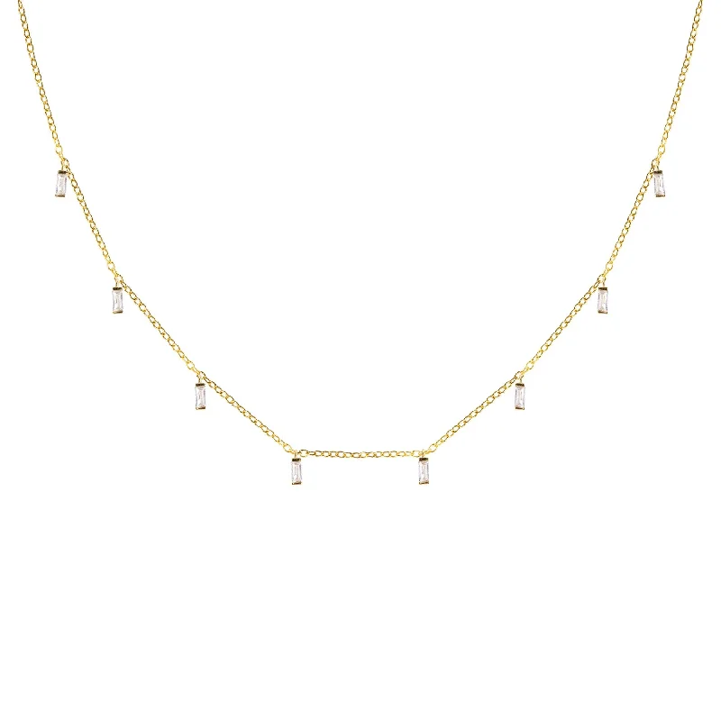 statement necklaces for women -Sia Gold Necklace