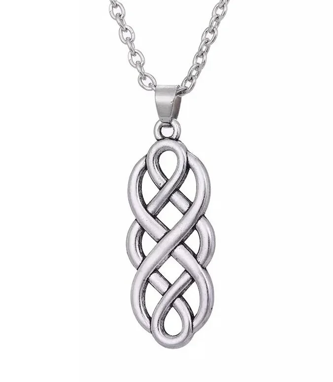 chunky necklaces for women -Stainless Steel Infinity Pendant Necklace