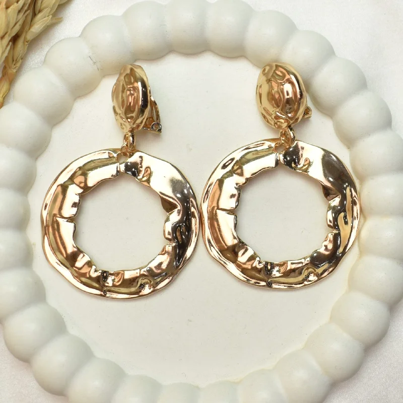 silver earrings for women -TFC Serenity Circles Hoop Earrings