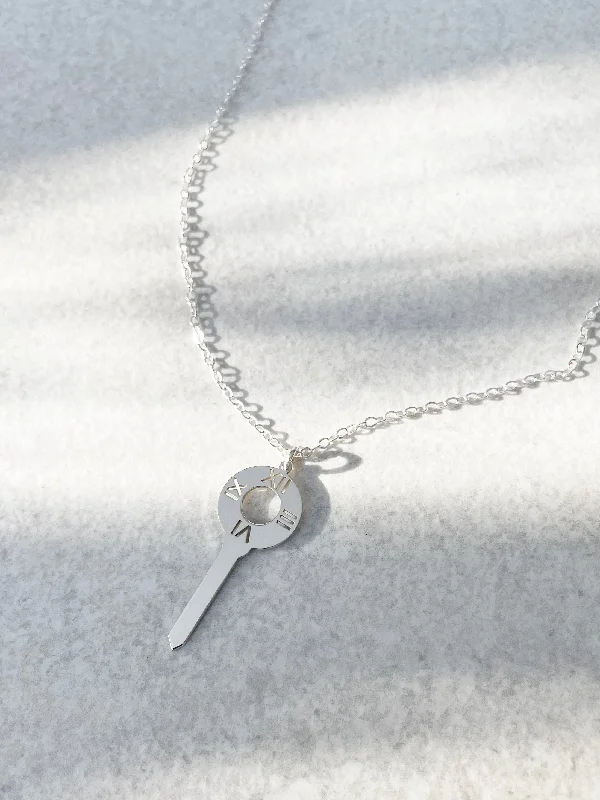 diamond necklaces for women -Atlas  Key Necklace