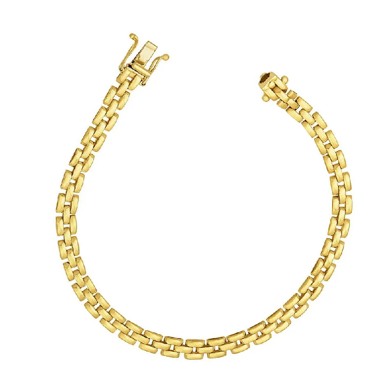 gold bangles for women -Links 14k Gold Bracelet