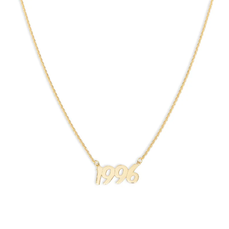 diamond necklaces for women -THE SCRIPT YEAR NAMEPLATE NECKLACE