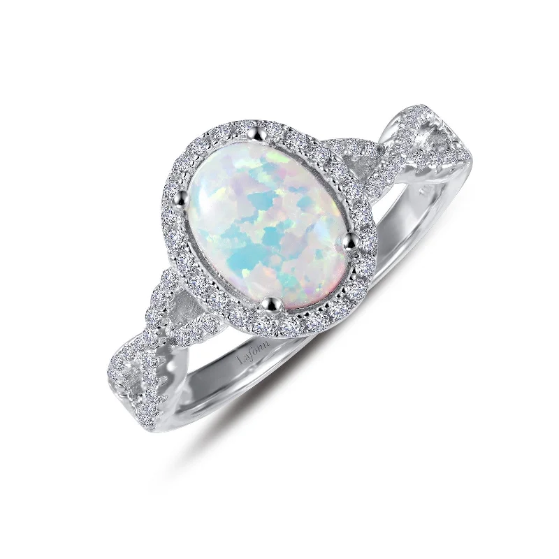 diamond wedding rings -Lafonn Classic Oval Opal Opal Ring R0298OPP