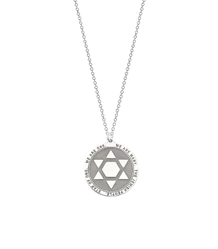 layered chain necklaces for women -Star of One Medallion Necklace