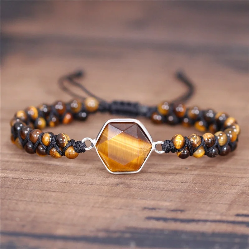 modern bangles for women -Tiger’s Eye Abundance Bracelet