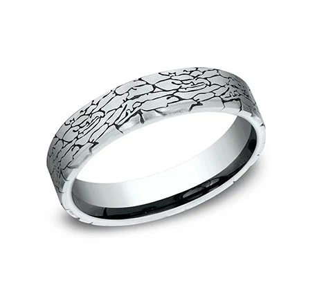 women’s silver wedding bands -THE AVALON