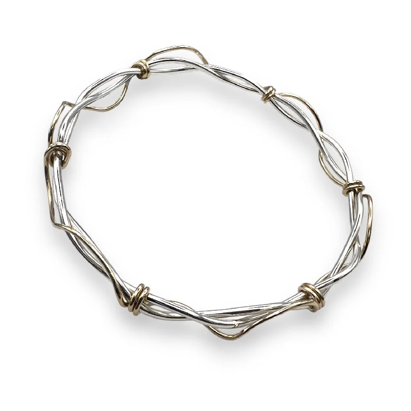 adjustable gold bracelets for women -B11 - Barbed Wire Bangle