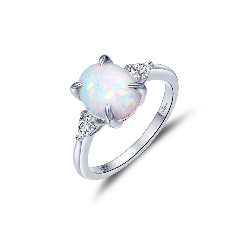 emerald rings for women -Lafonn Classic Opal Ring R0476OPP