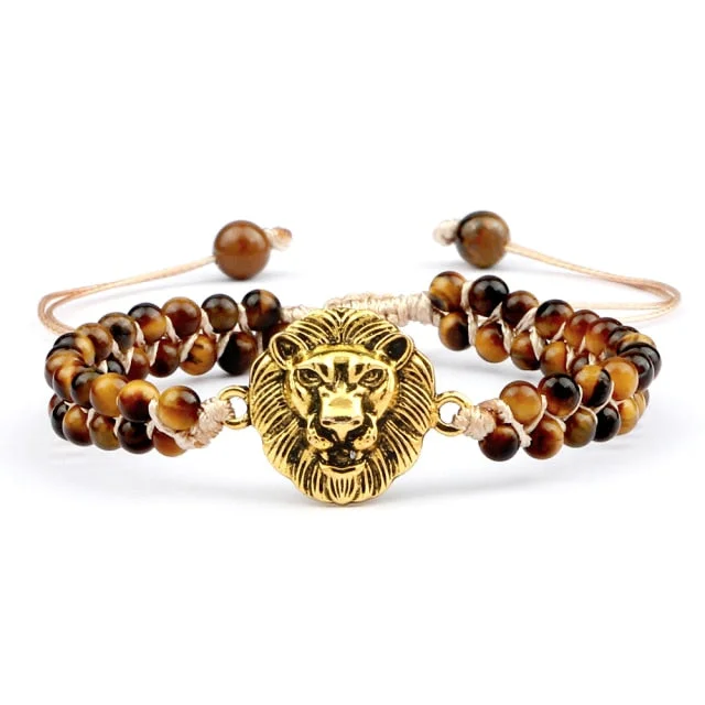 women’s engagement bangles -Tiger Eye Protection Bracelet