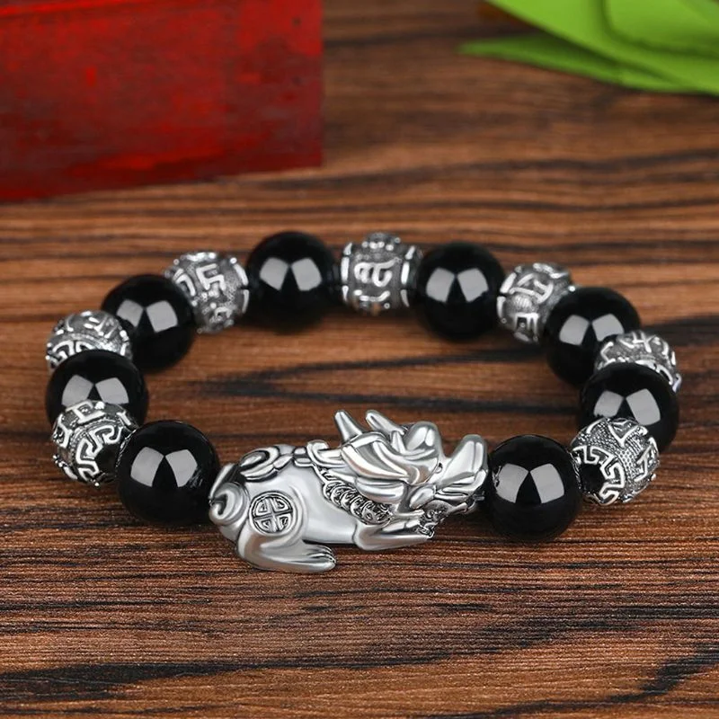 modern bangles for women -Brave Pixiu Wealth Luck Bracelet