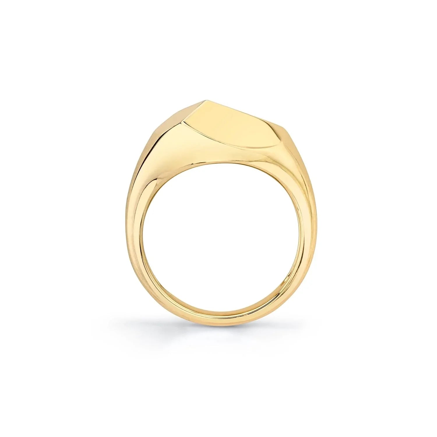 adjustable rings for women -Carve Signet Ring F454