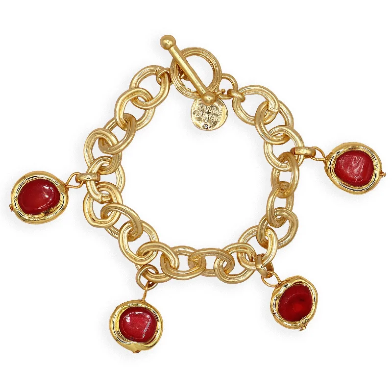 engraved bangles for women -Cherry Bracelet