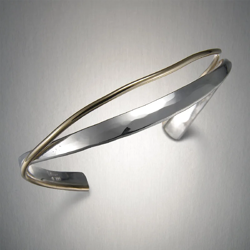 gold bangles for women -8732 - Entwined Cuff