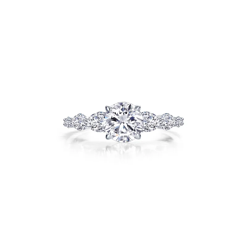 elegant rings for women -Lafonn Classic Round Diamond Ring R0539CLP