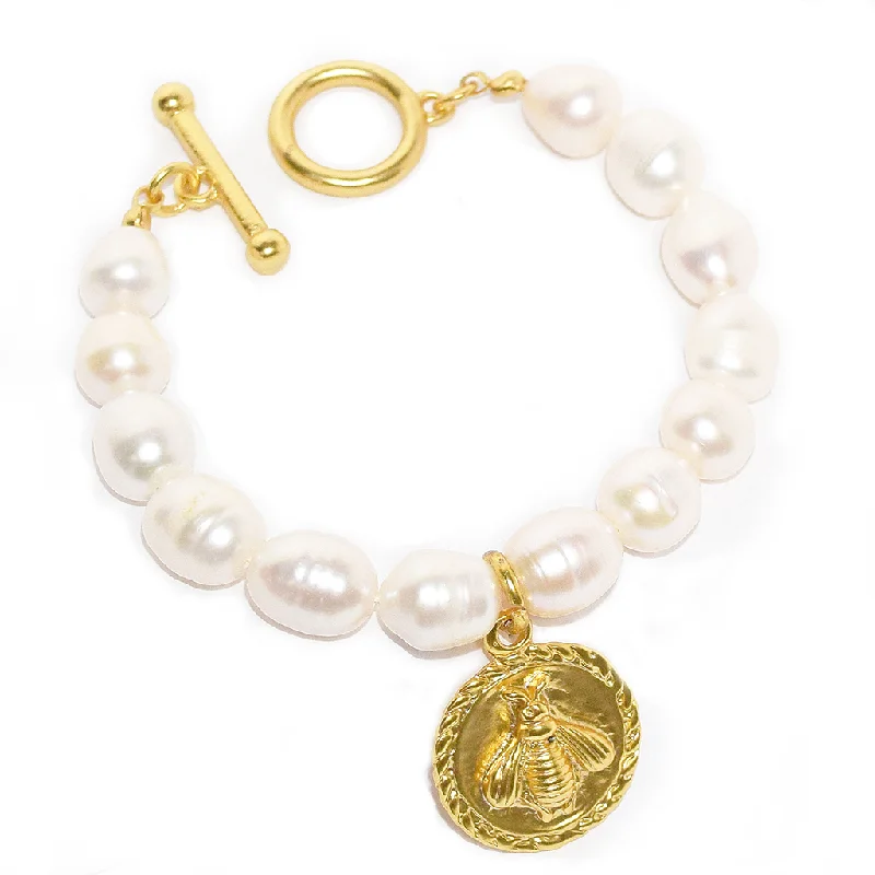 women’s woven bracelets -Bee X Madame Pearl Bracelet