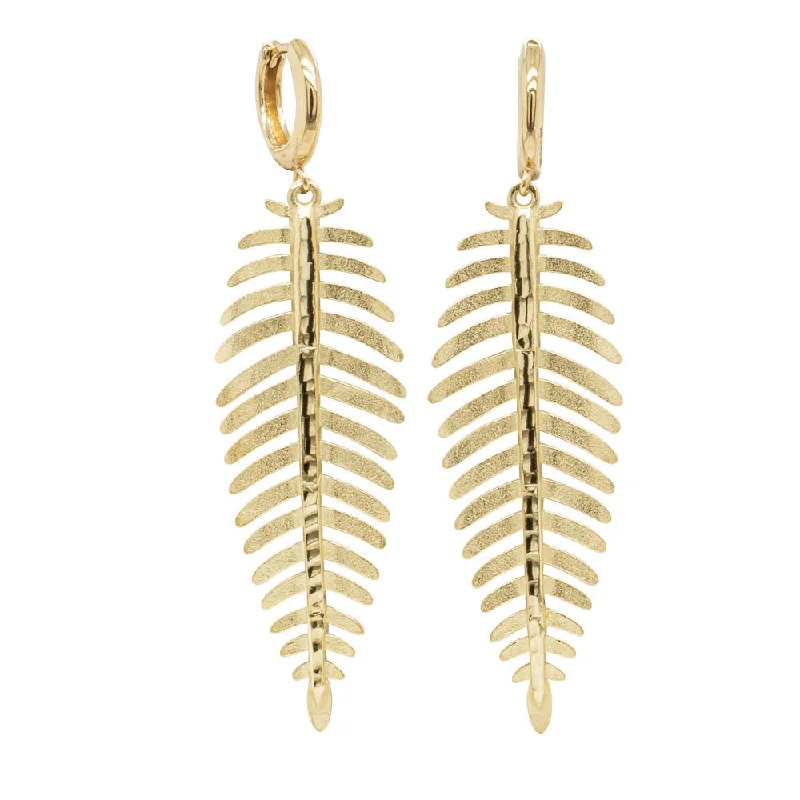 gold earrings for women -14ct Yellow Gold Casa Drop Earrings