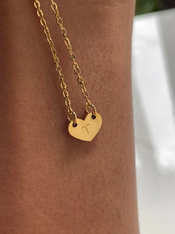 classic necklaces for women -Dainty heart necklace