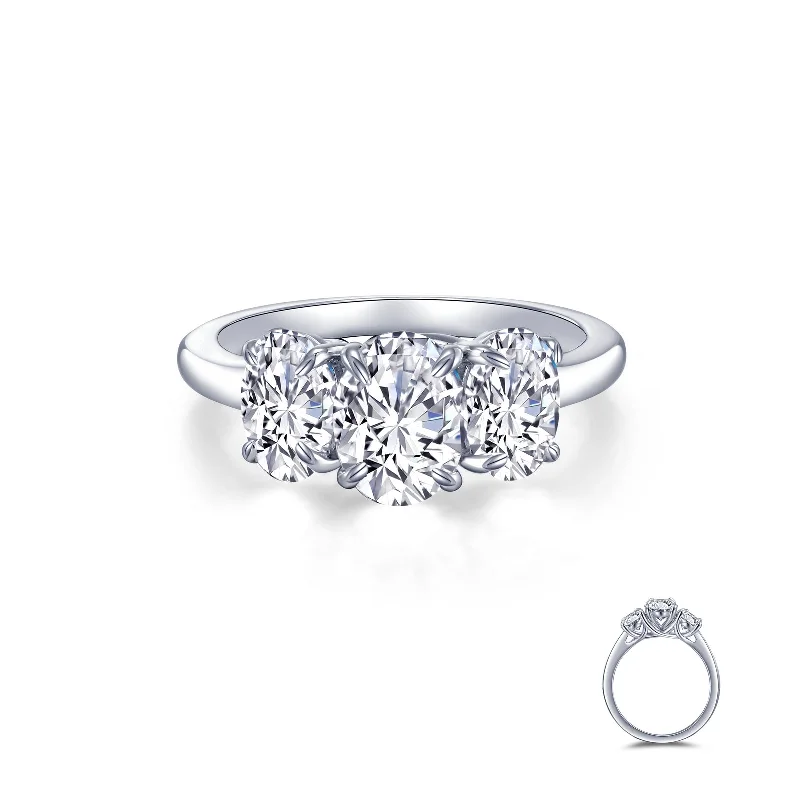 women’s engagement rings with diamonds -Lafonn Classic Oval Diamond Ring R0488CLP