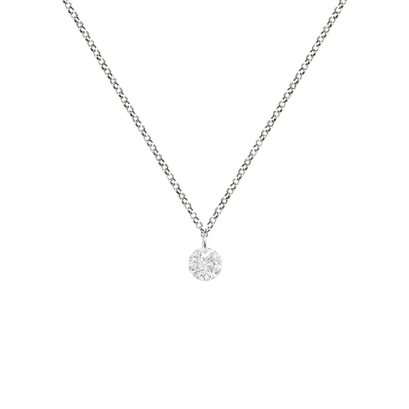 trendy necklaces for women -Éclat Silver Necklace