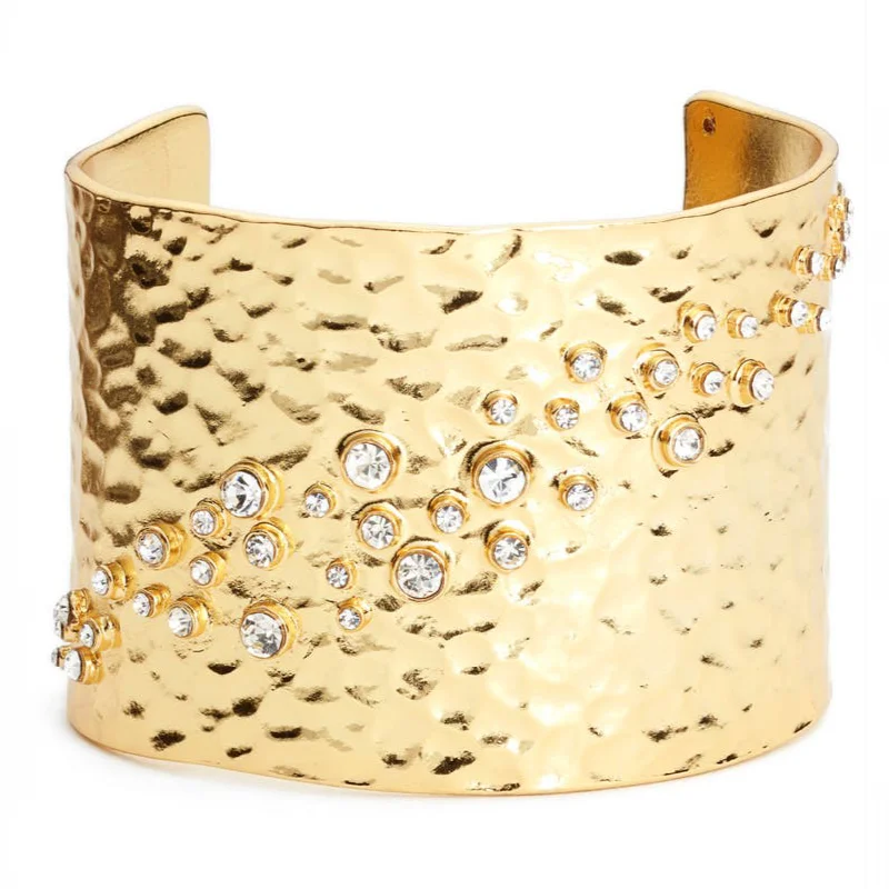 women’s crystal bangles -Shimmering Wrist Cuff Bracelet