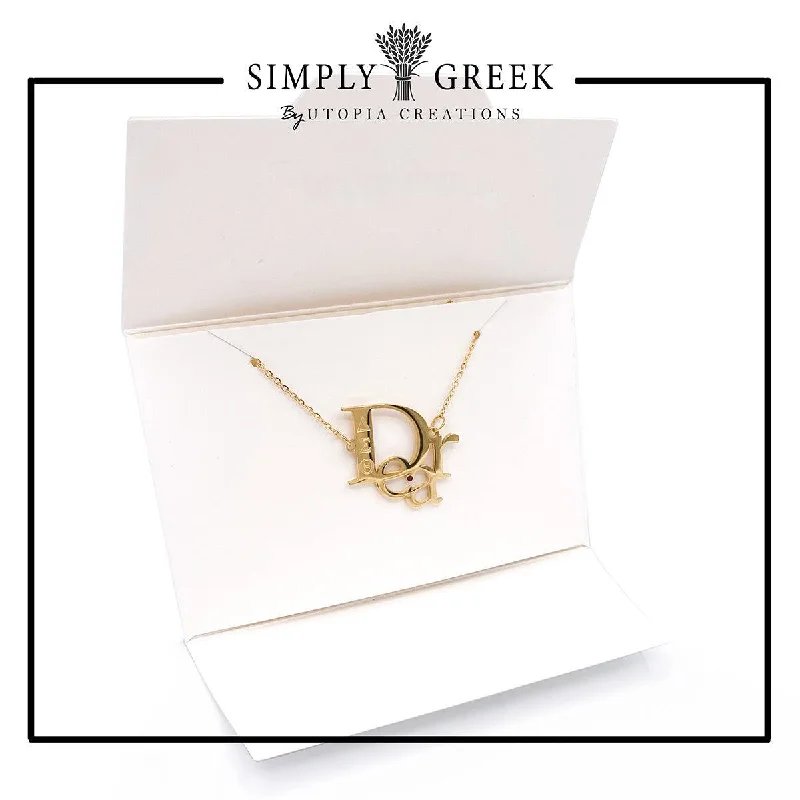 matching necklaces for women -ΔΣΘ DEAR D'OR Signature Necklace