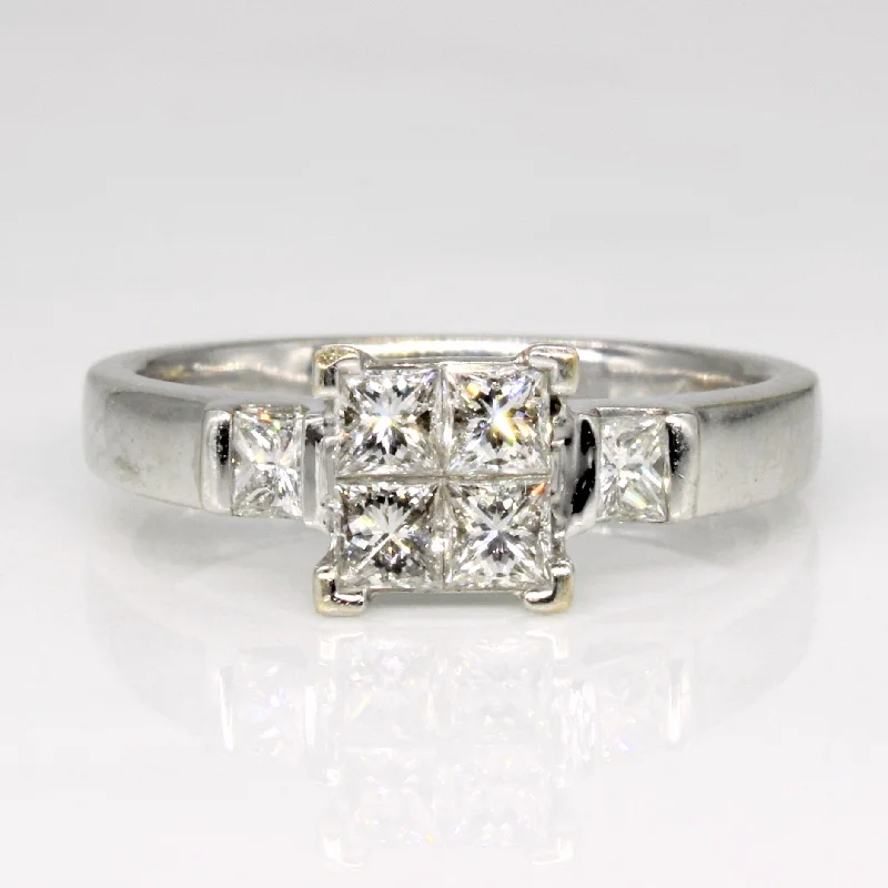 luxury rings for engagement -Princess Cut Diamond Ring | 0.50ctw | SZ 4.25 |