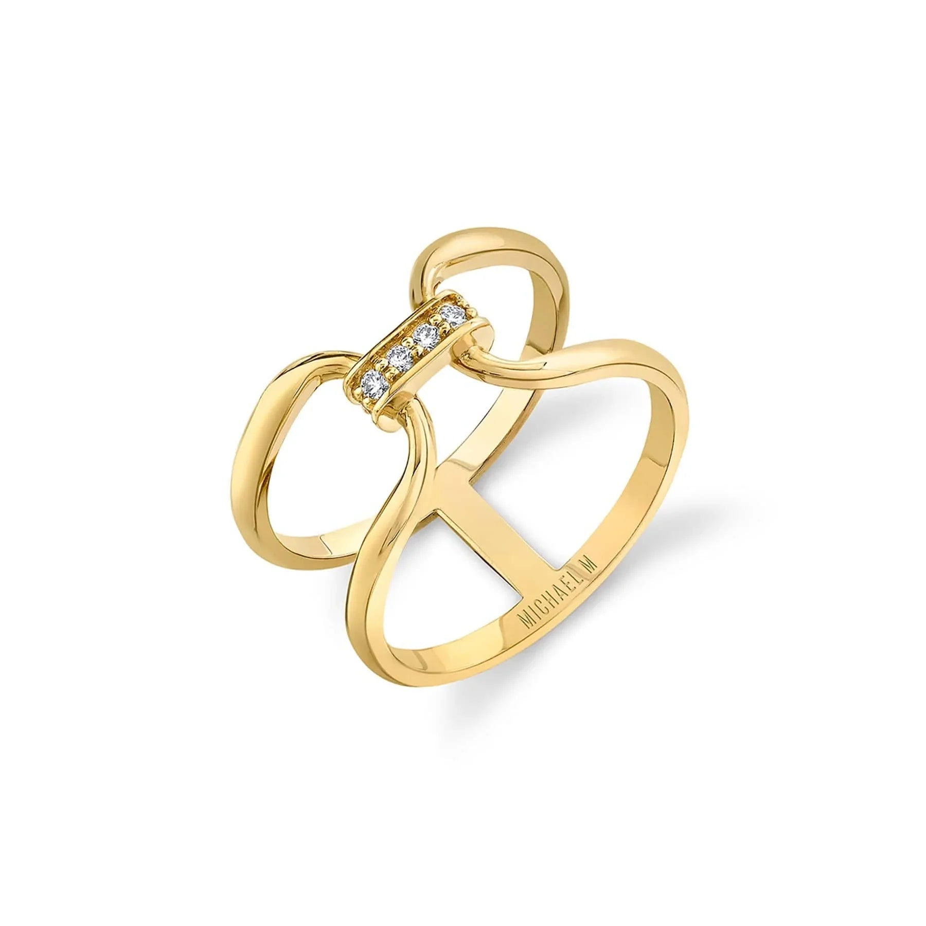 bold statement rings for women -Linked At Last Ring F357