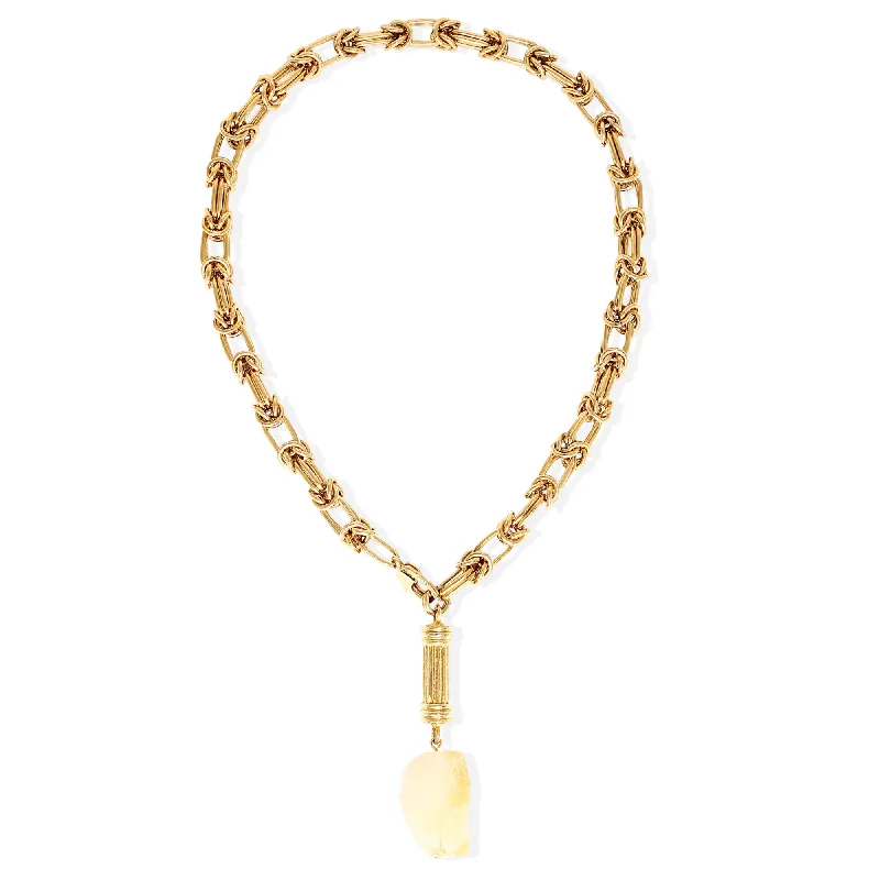 classic diamond necklaces for women -ALEXANDRIA Necklace - Gold