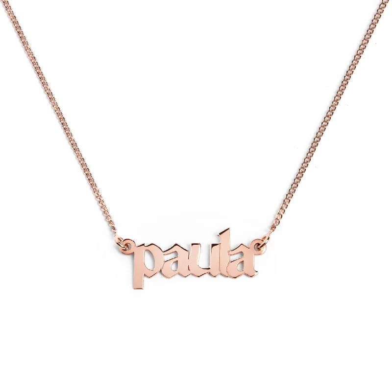 silver chain necklaces for women -Custom Billie Rose Gold Necklace