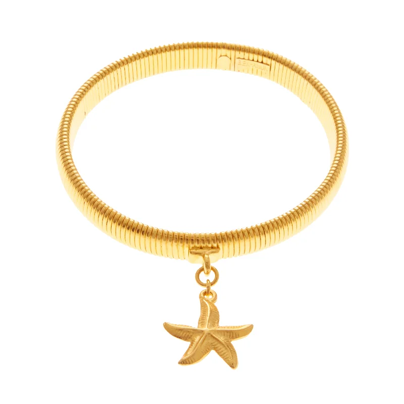 elegant gold bracelets for women -Stellamar Bangle