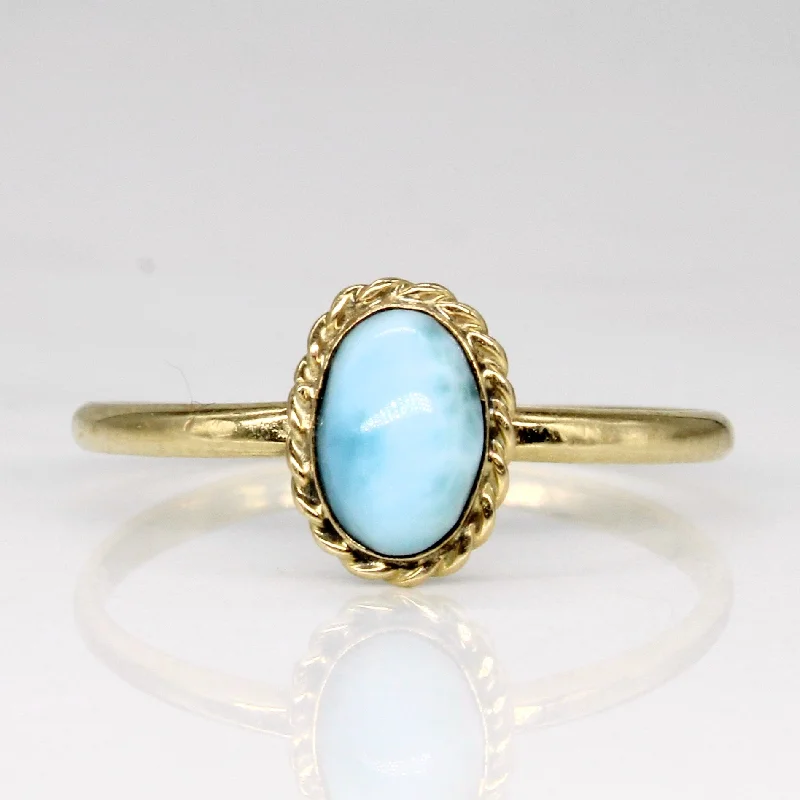 trendy statement rings for women -Larimar Ring | 1.00ct | SZ 8.5 |