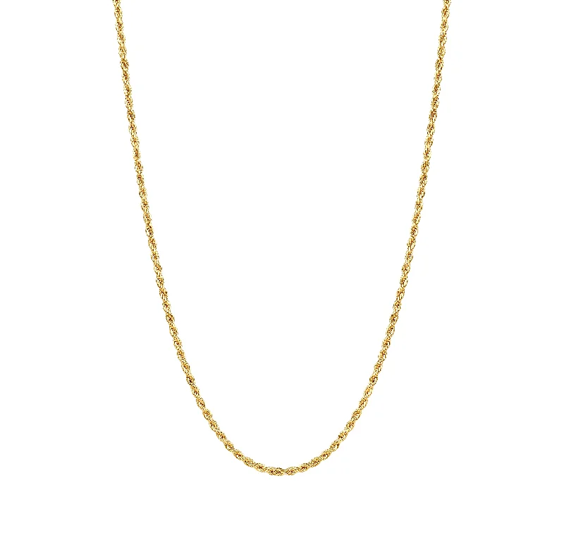 trendy gold necklaces for women -The Rope Chain Necklace