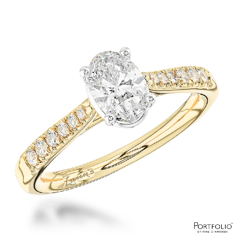 gold wedding bands for women -Solitaire 0.50ct E SI1 Diamond Yellow Gold/Platinum Ring