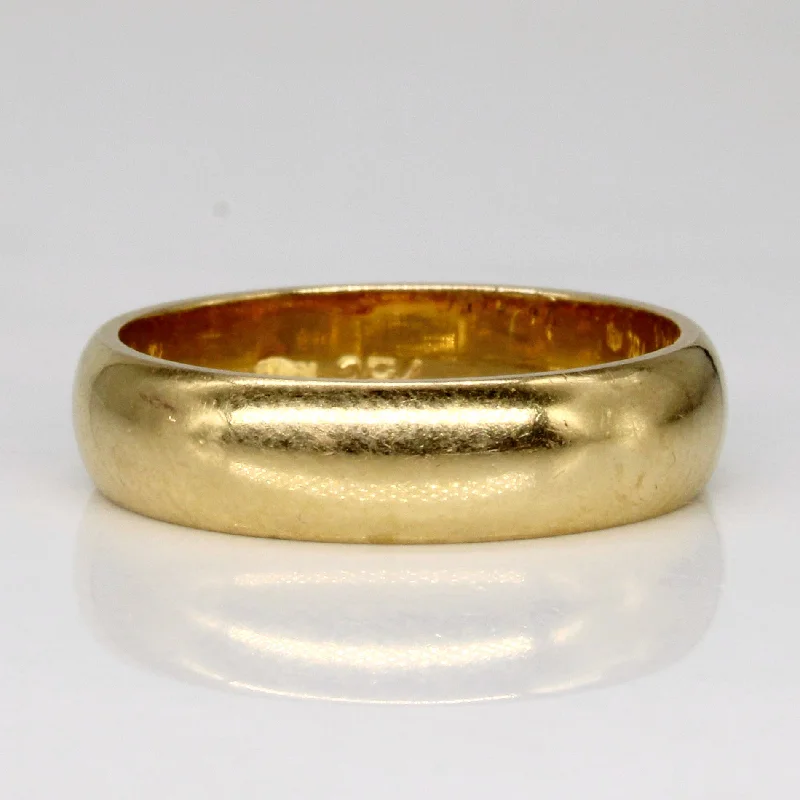 stylish rings for women -18k Yellow Gold Band | SZ 7 |