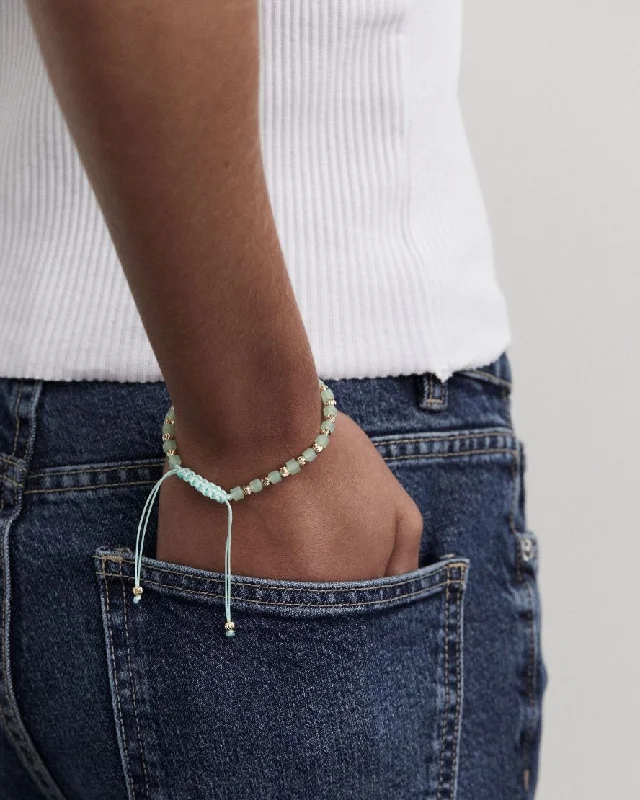 large cuff bangles for women -Marisol Bracelet in Mint