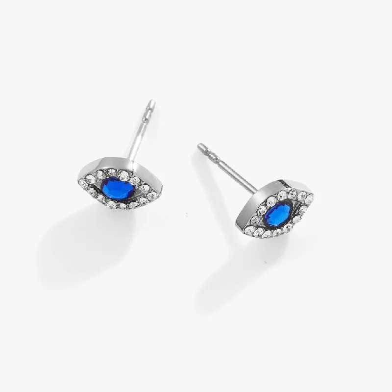 affordable earrings for women -Evil Eye Mini Stud Earrings