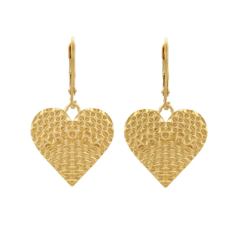 diamond earrings for women -Zoe & Morgan Aroha Earrings - Gold Plated