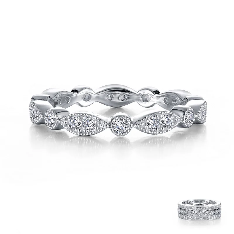 women’s halo rings -Lafonn Stackables Diamond Ring R0372CLP