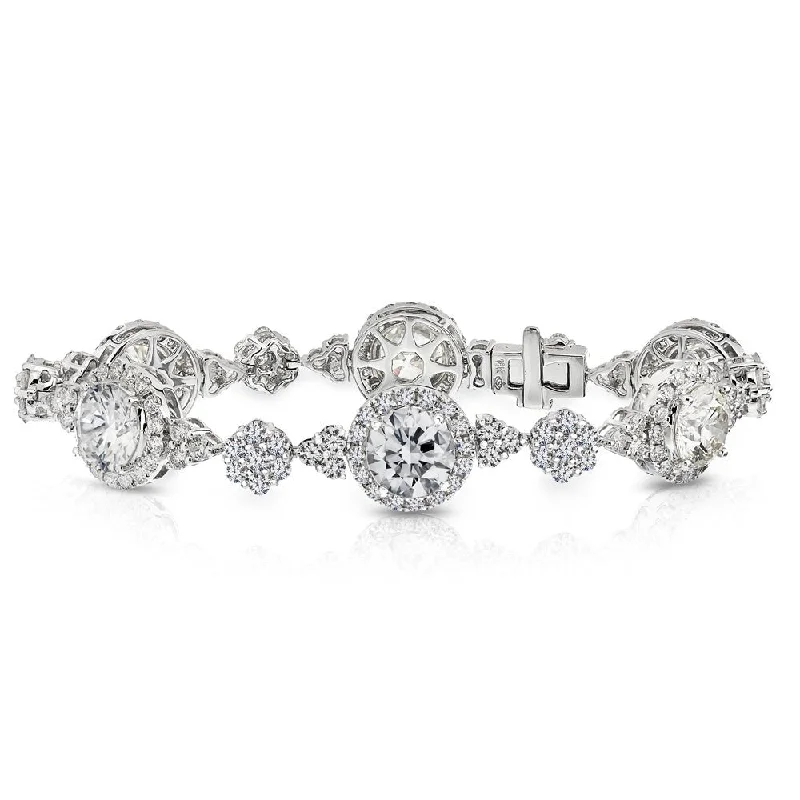 women’s diamond bracelets -9 Center Stones Diamond Bracelet