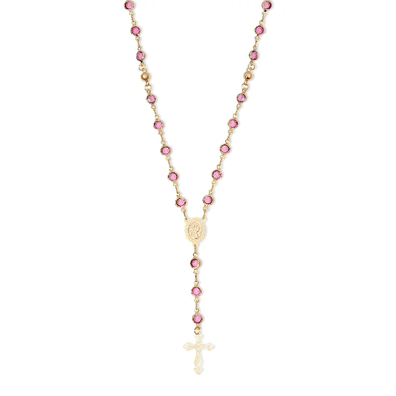 stylish chain necklaces for women -THE MARI ROSARY NECKLACE