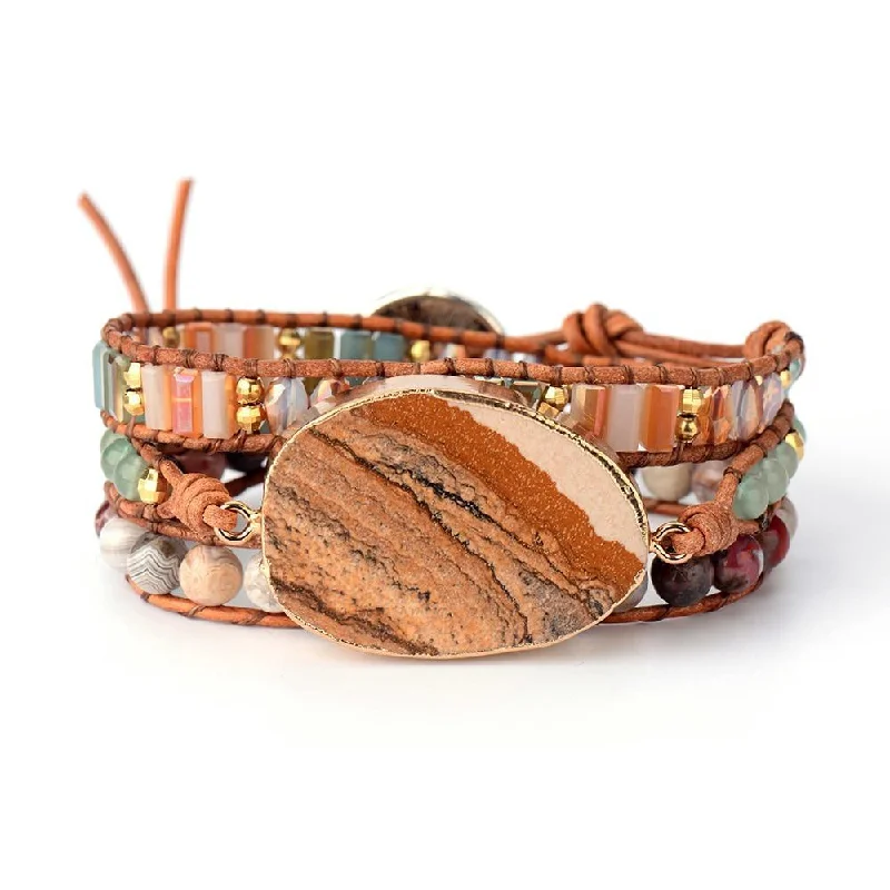 women’s fashion bangles sets -Ancient Earth Grounding Bracelet