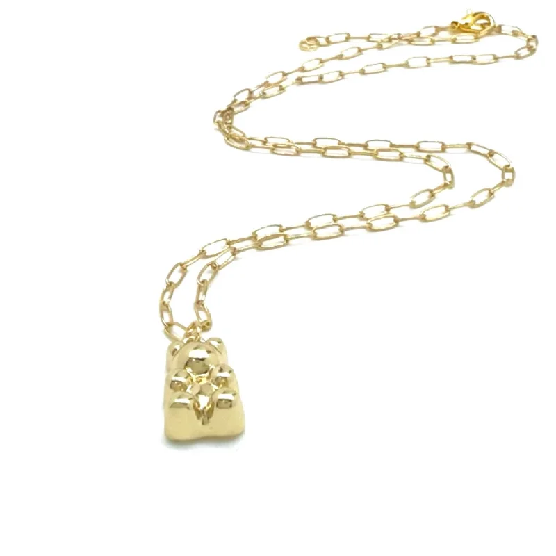 gold necklaces for women -GUMMY BEAR NECKLACE