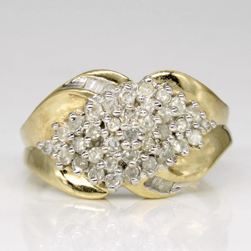 stylish gold rings for women -Diamond Cocktail Ring | 0.35ctw | SZ 8 |