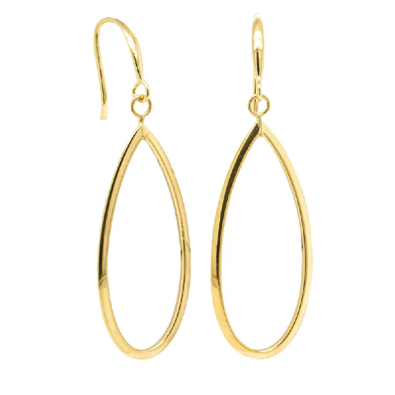 classic diamond earrings -9ct Yellow Gold Mimosa Drop Earrings